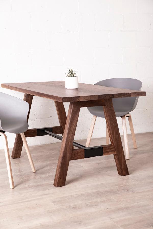 small solid wood dining table