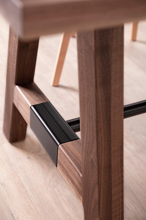 A-frame solid wood table
