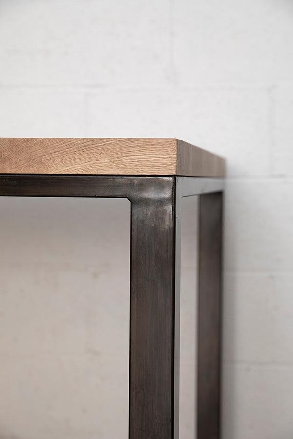 steel and wood conference table