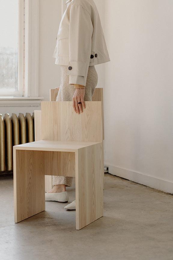 modern wood dining chair